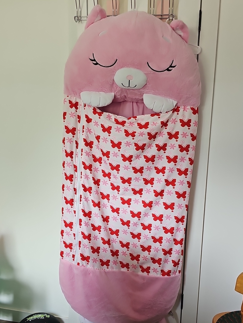 Happy Nappers Cat Shaped 2-in-1 Plush Children's Sleeping Bag.